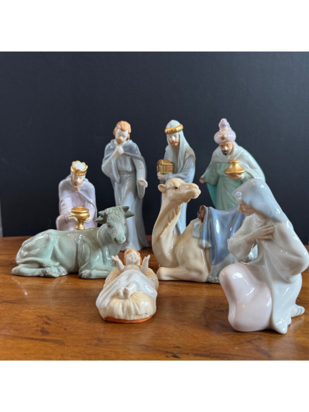 AVON Bethlehem Nativity Collection 8pc OBrien 1994 Christmas Figurine Set - Picture 14 of 16